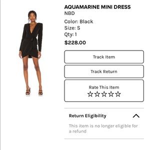 NBD Aquamarine Mini Dress